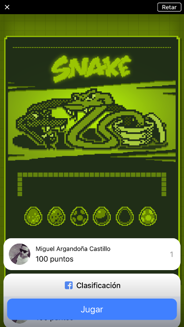 Jugar Snake en iPhone 2