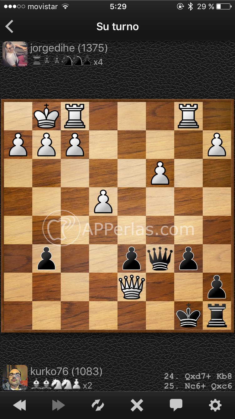 Partidas de ajedrez online