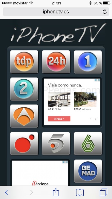 IPhone TV, Una Web App Que Permite Ver La Televisión En IPhone Y IPad