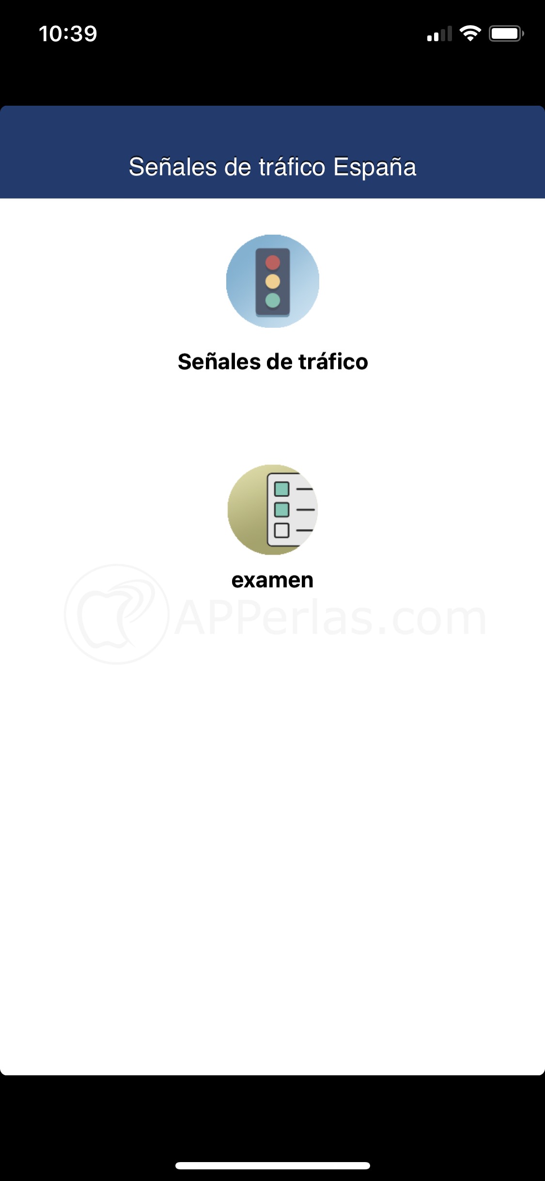 Interfaz de la app Interfaz de la app