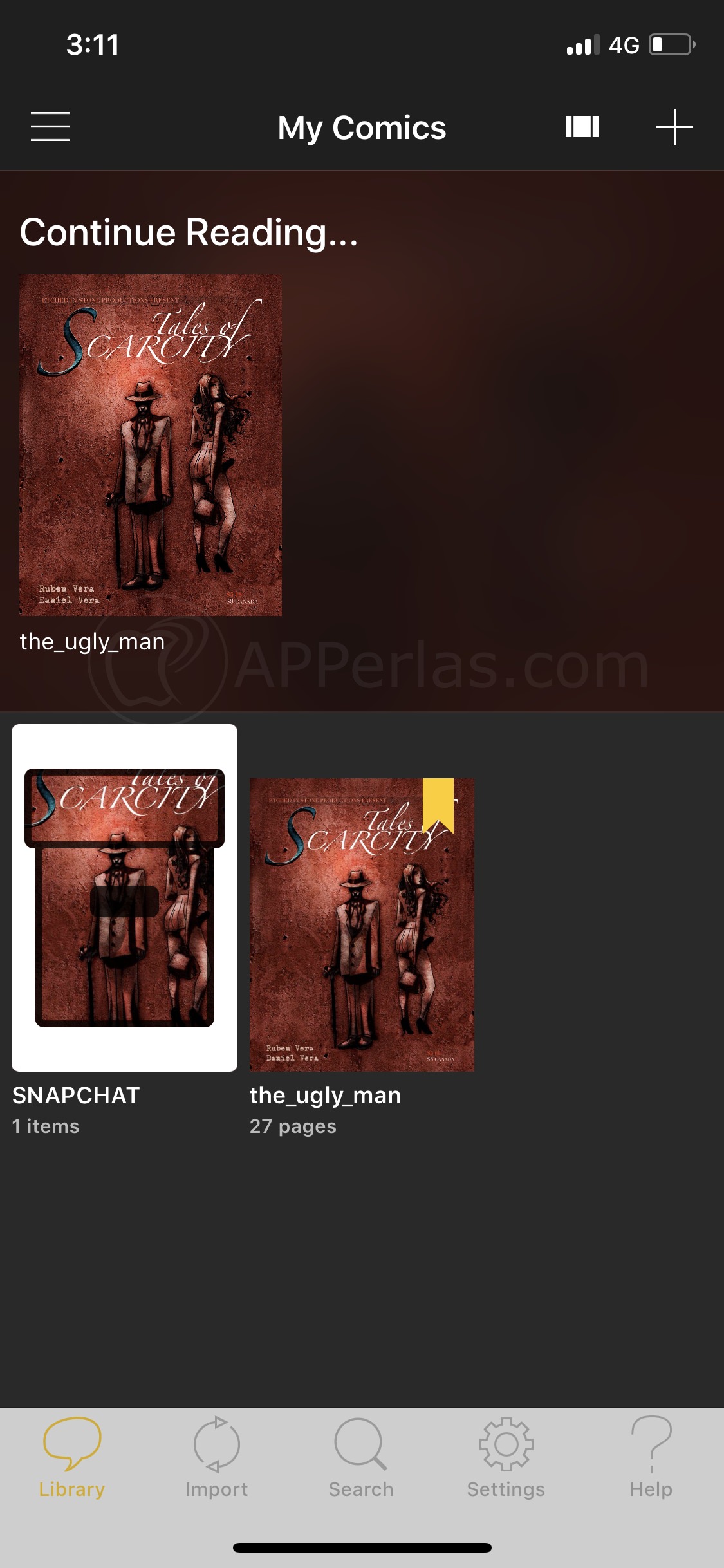 Pantalla principal de YACReader Pantalla principal de YACReader