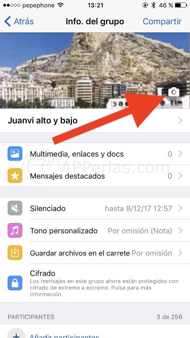 Cambiar la foto de perfil en grupos de Whatsapp Cambiar la foto de perfil en grupos de Whatsapp