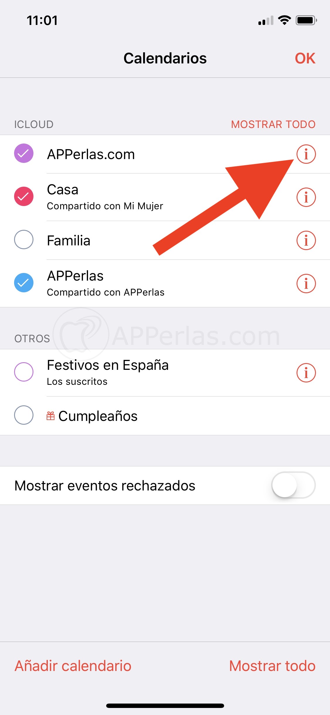 Cómo compartir calendarios en iOS Cómo compartir calendarios en iOS