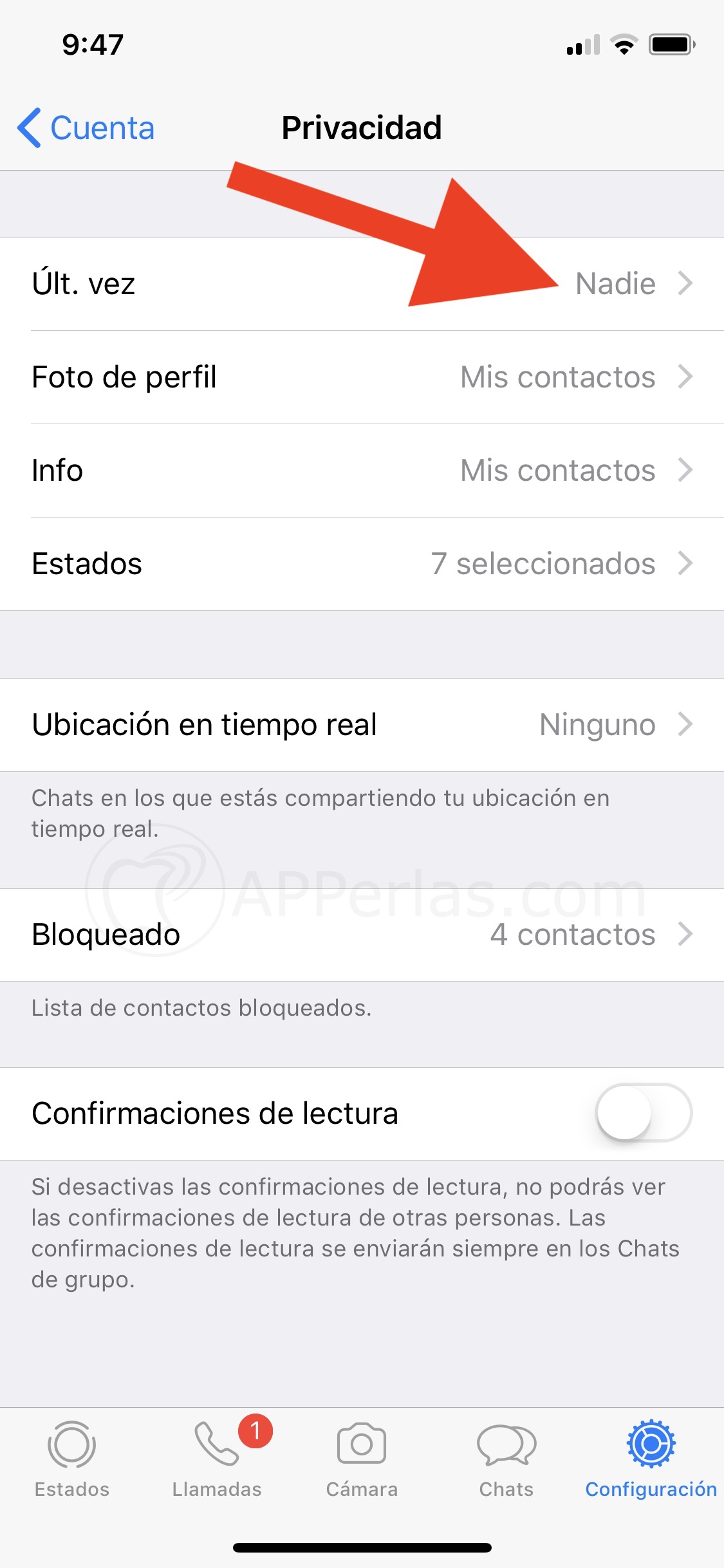 Menú de la función "Última vez" Menú de la función "Última vez"