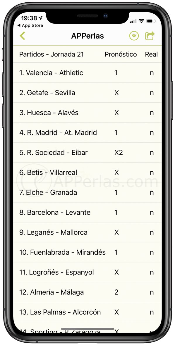 Comprueba tus aciertos en directo