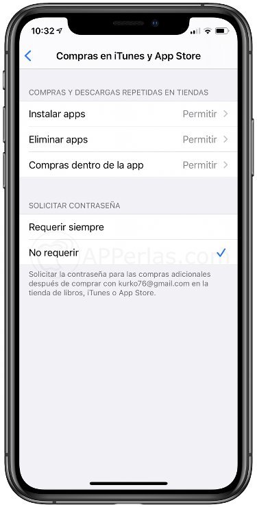 Ajustes en la App Store Ajustes en la App Store