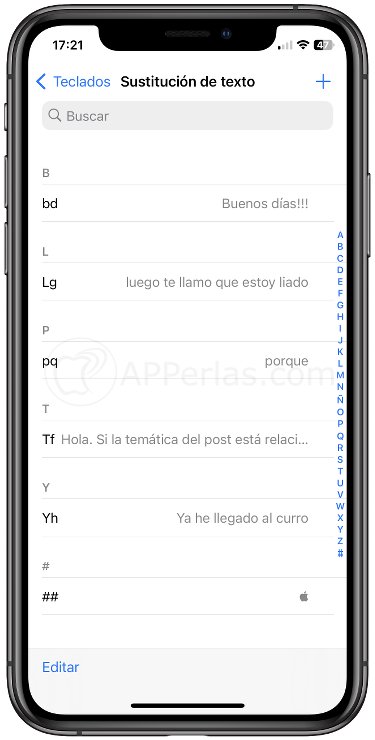 Listado de frases para escribirlas rápido Listado de frases para escribirlas rápido