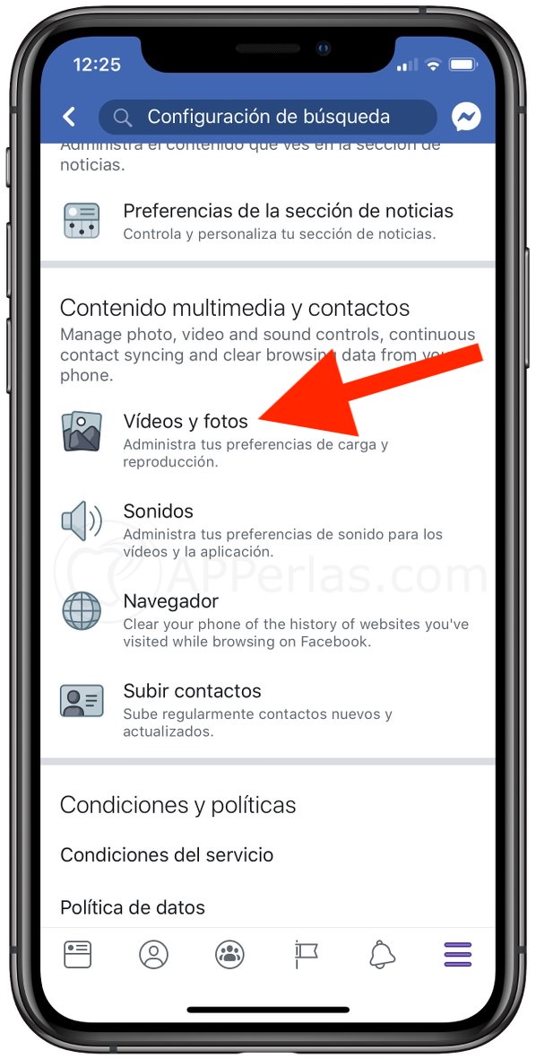 Opciones de configuración de vídeos y fotos Opciones de configuración de vídeos y fotos