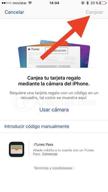 Canjear un promocode