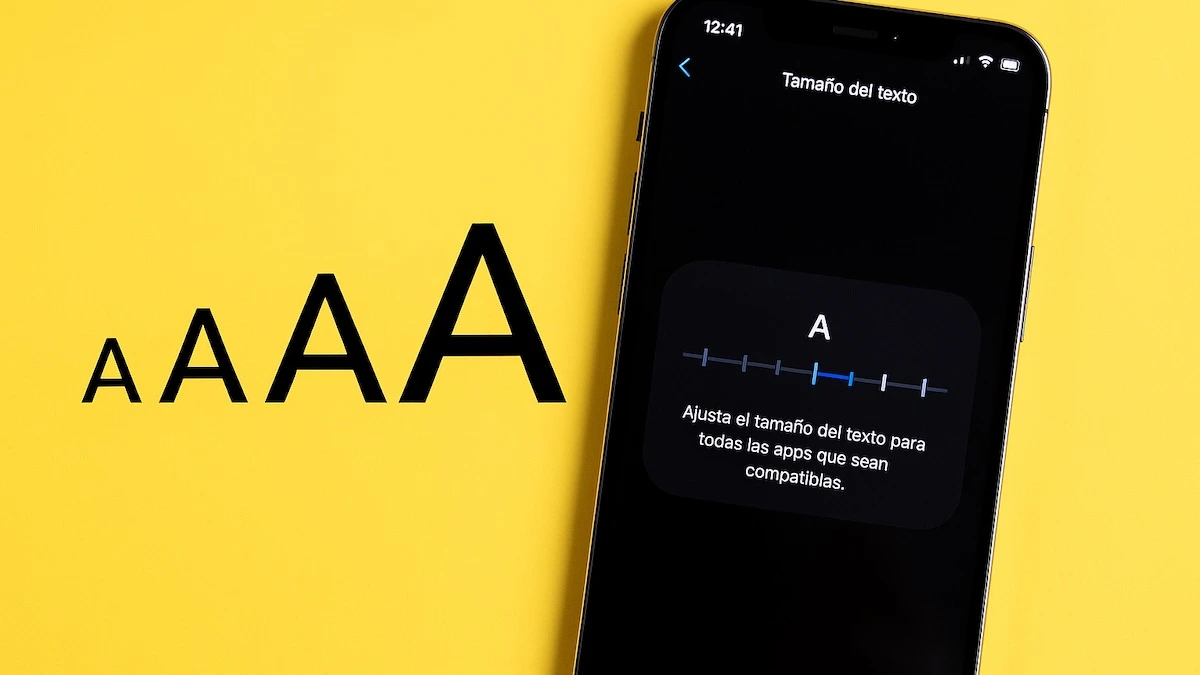 Cambiar el tamaño del texto en iPhone Cambiar el tamaño del texto en iPhone