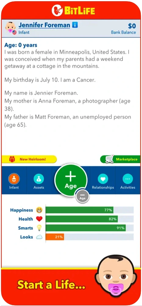 Captura de Bitlife Captura de Bitlife