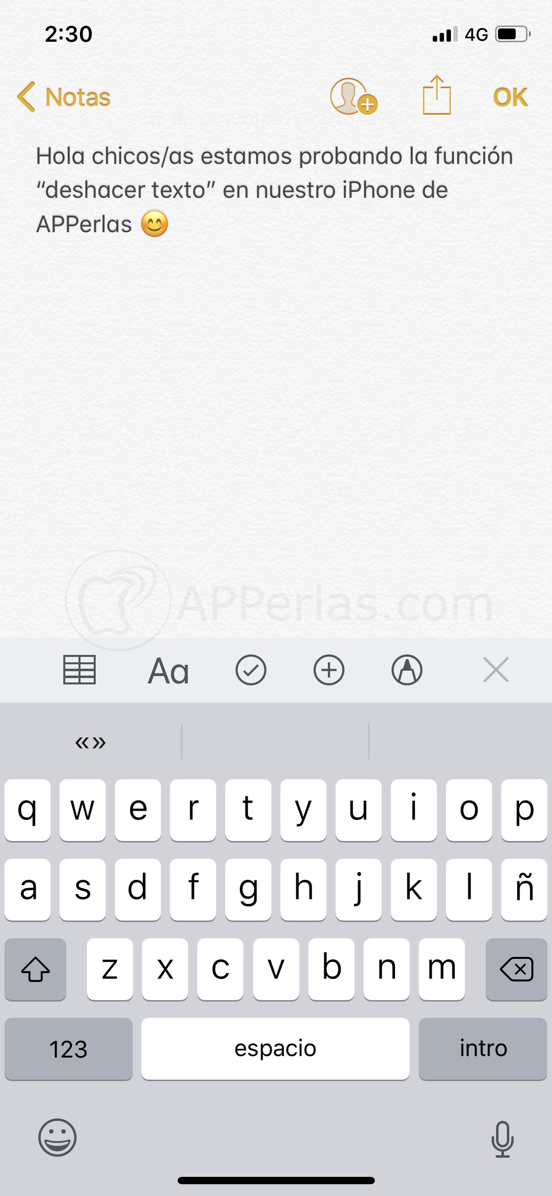 Borrar todo el texto de un golpe Borrar todo el texto de un golpe