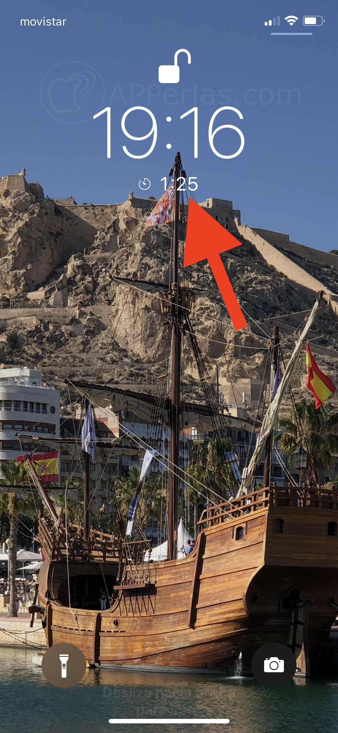 Temporizador en pantalla de bloqueo Temporizador en pantalla de bloqueo