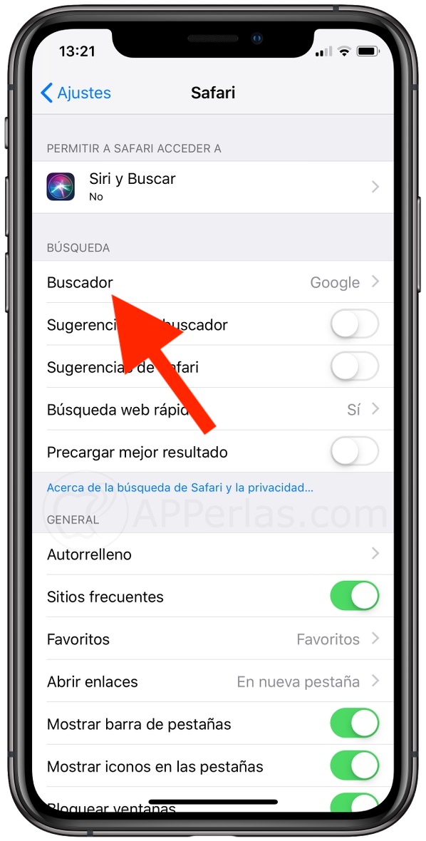 Ajustes de iOS Ajustes de iOS