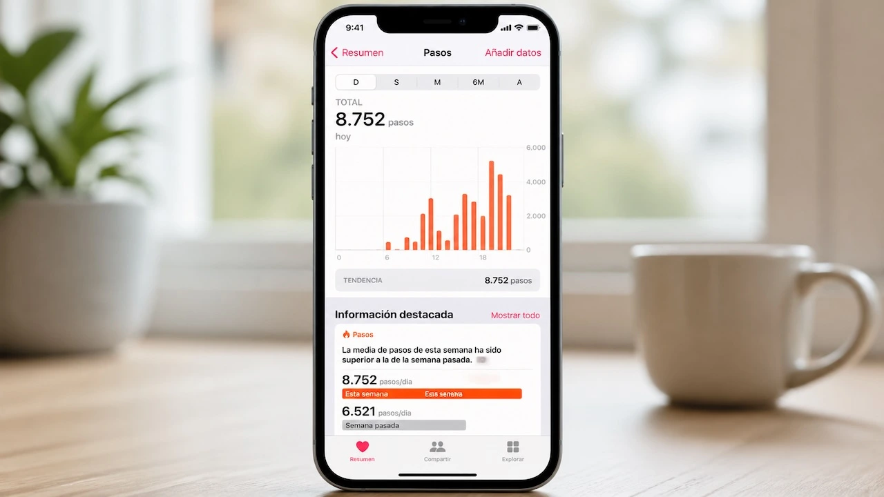 Contar pasos diarios con el iPhone