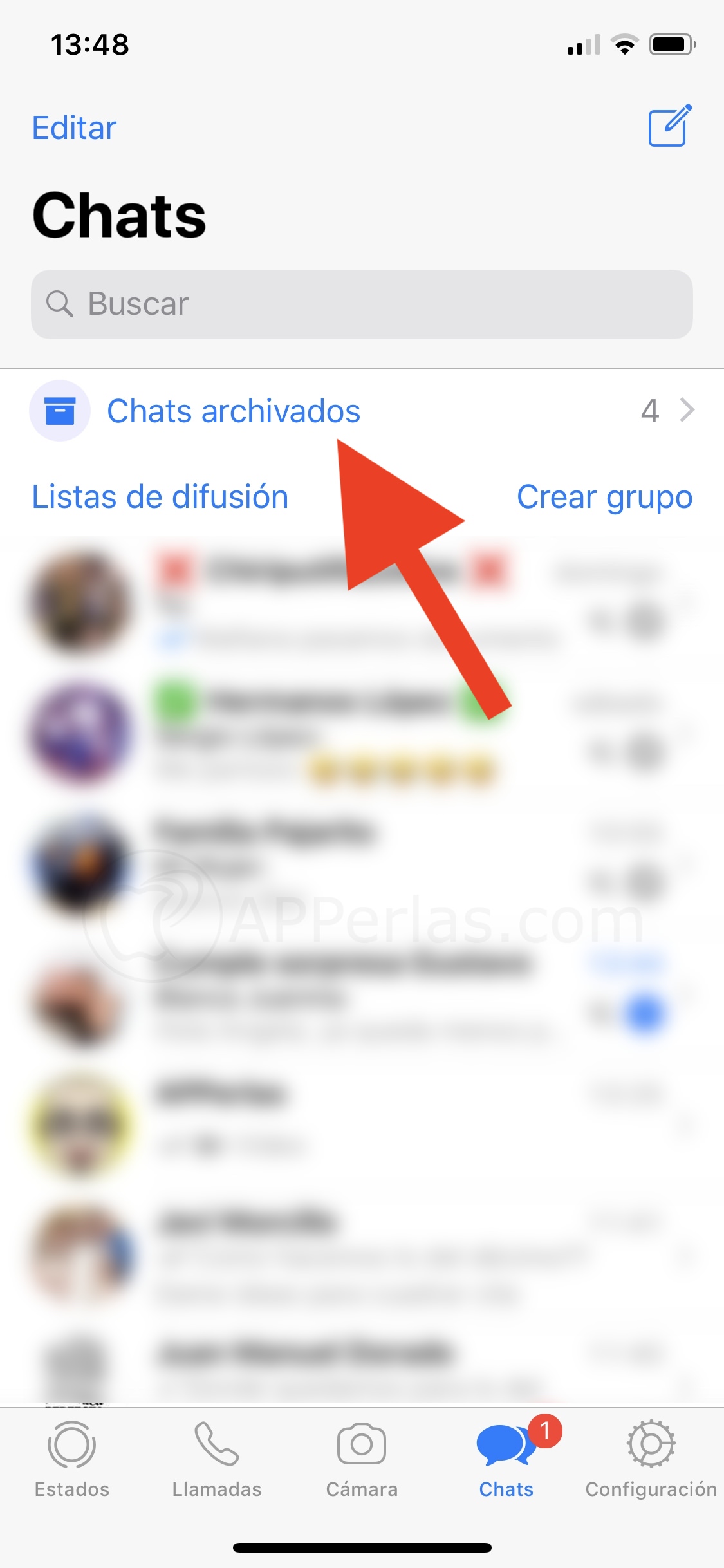 Chats archivados en WhatsApp Chats archivados en WhatsApp
