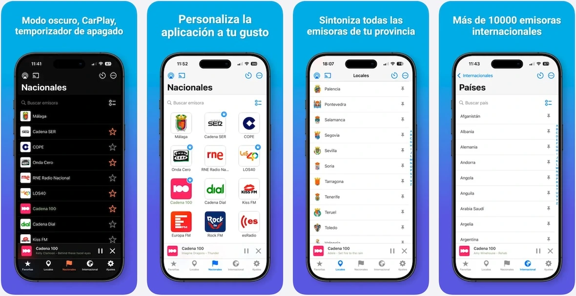 App de radio para iPhone