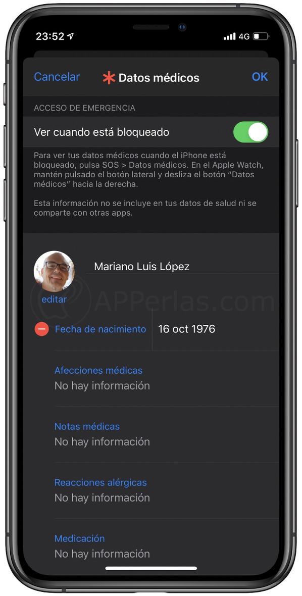 Rellenas los datos Rellenas los datos