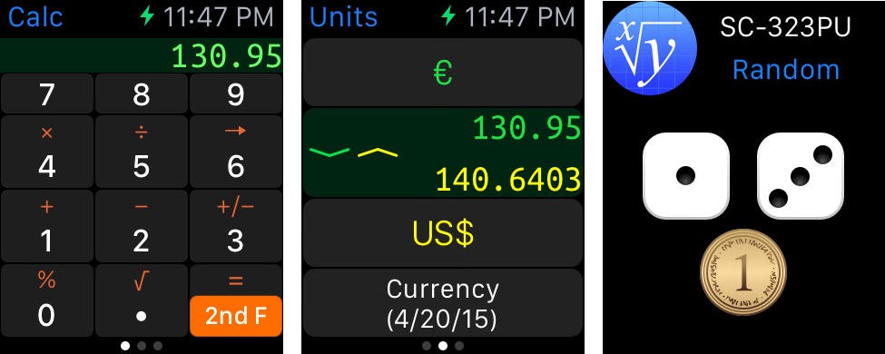 Calculadora científica Apple Watch Calculadora científica Apple Watch