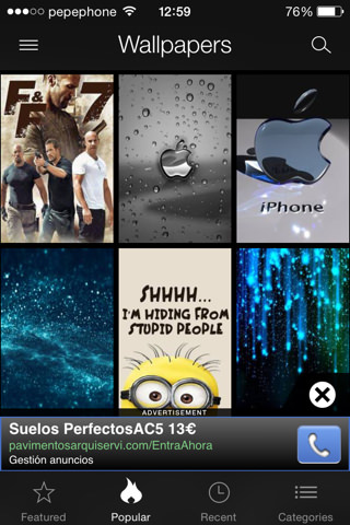 Personalizar el iphone y iPad Zedge fondos de pantalla