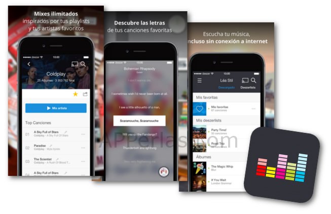 Deezer para disfrutar de música en iPhone, iPad y iPod TOUCH