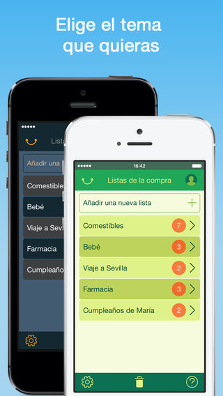 Temas para las listas de la compra Temas para las listas de la compra