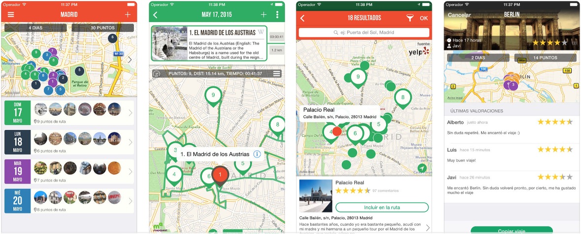 App para crear rutas turísticas App para crear rutas turísticas