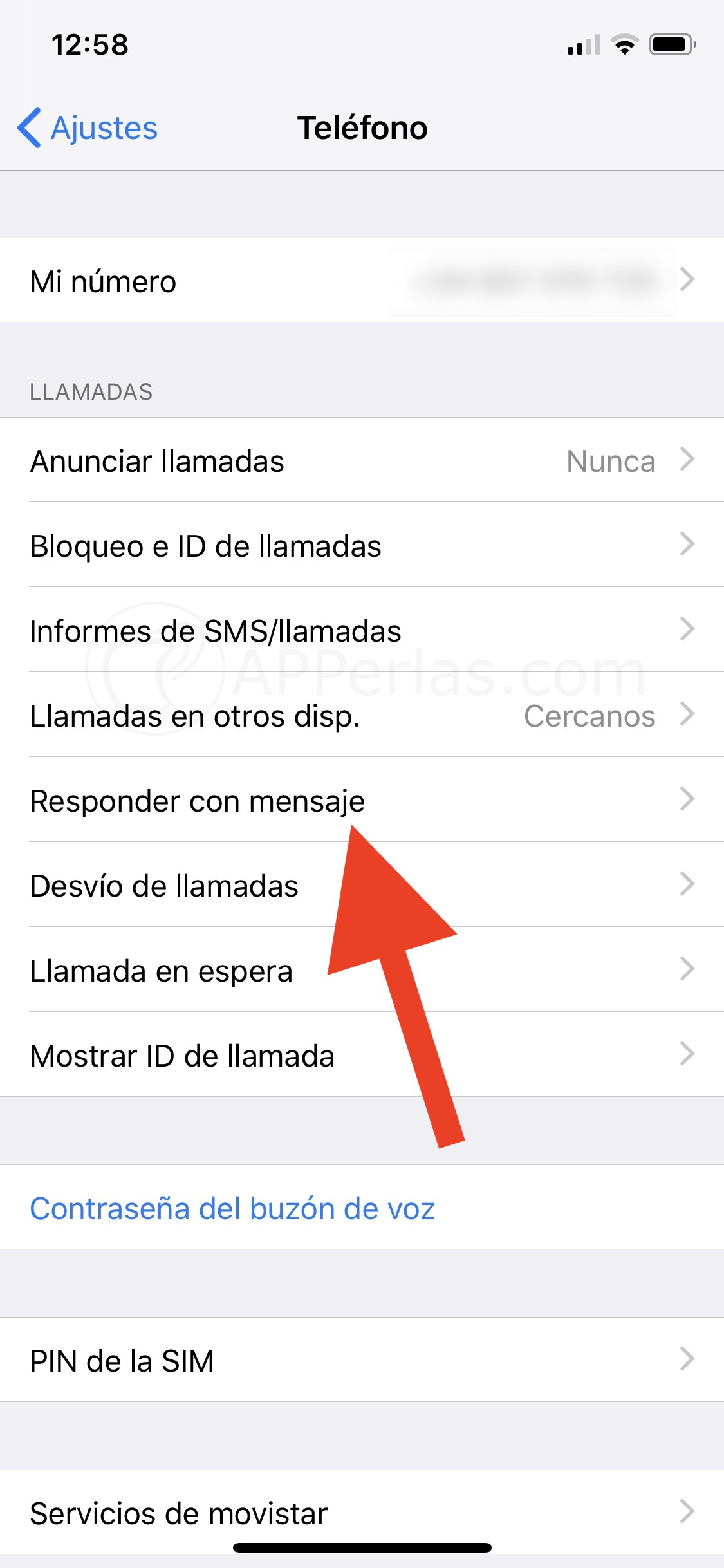 Responder con mensaje
