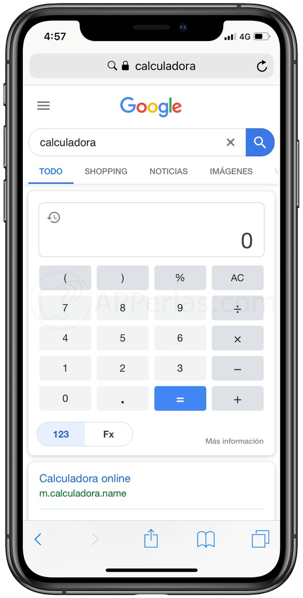Calculadora de Google Calculadora de Google
