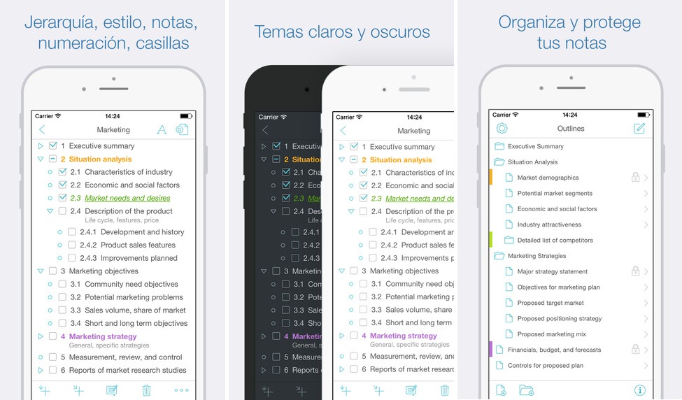 Cloud outliner 2 iOS