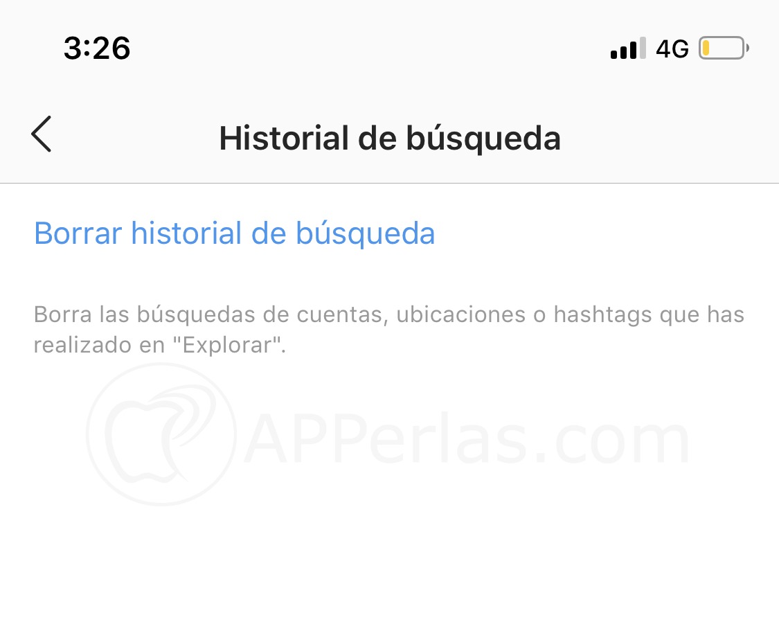 Borrar historial Borrar historial