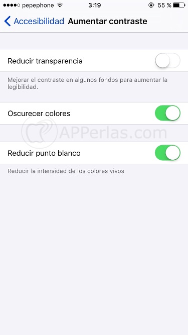Reducir luminosidad en pantalla del iPhone Reducir luminosidad en pantalla del iPhone