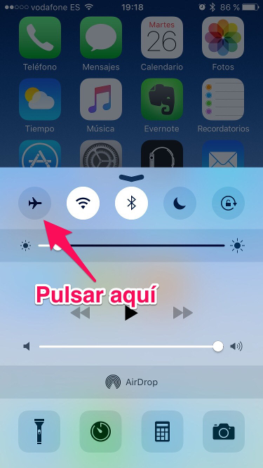 modo avión broma para iPhone 1