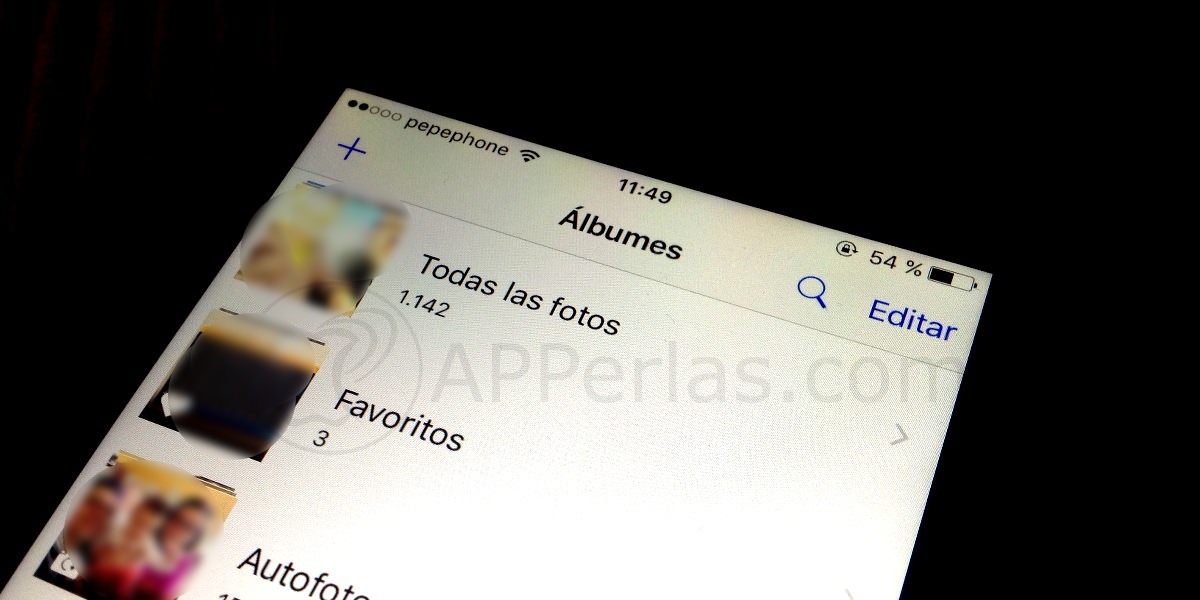 Buscar una foto en iPhone