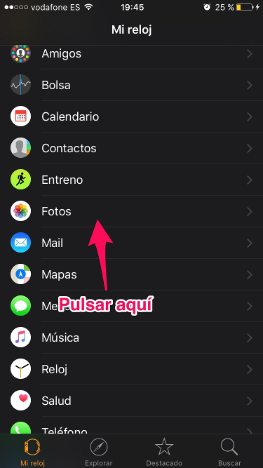 Fotos fotos del iPhone con el Apple Watch 1