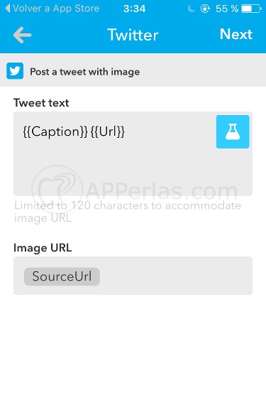 Foto de instagram en twitter receta Ifttt Foto de instagram en twitter receta Ifttt