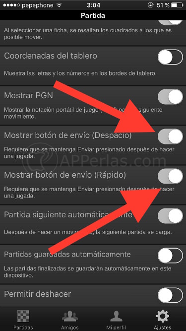 Configurar partidas de Ajedrez online Configurar partidas de Ajedrez online