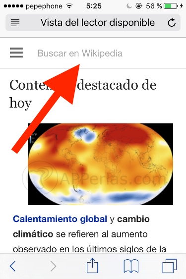 búsqueda de web función iOS búsqueda de web función iOS