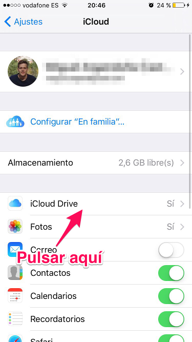 datos móviles en iPhone 1