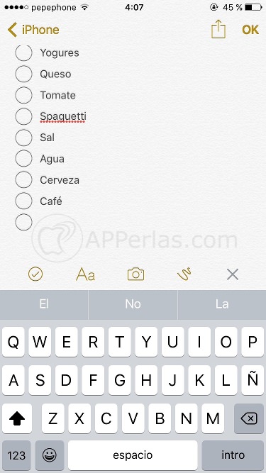 Lista de la compra 5 Lista de la compra 5