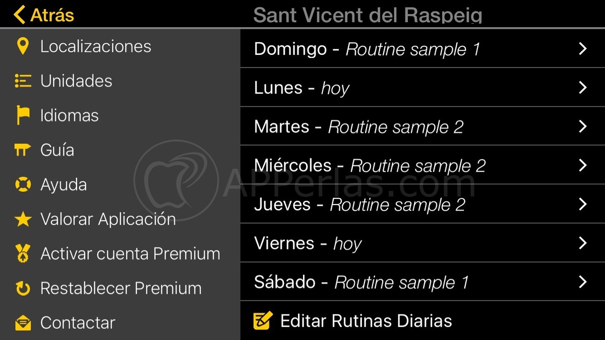 Ojo al tiempo rutinas