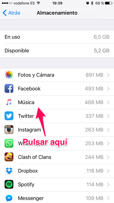 Música música del iPhone 2