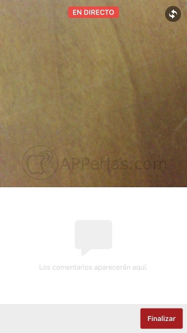 Retransmisión en directo en facebook