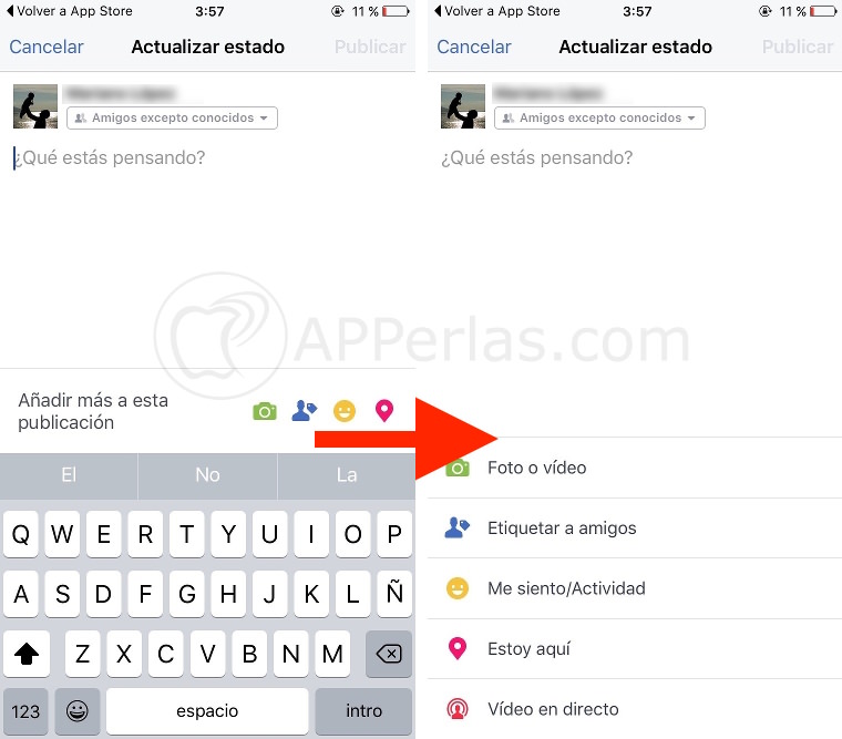 Vídeos en directo en facebook