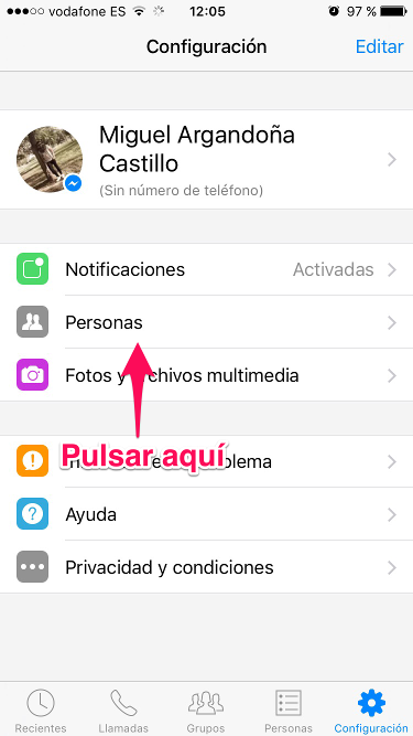 Personas de Facebook Messenger 1