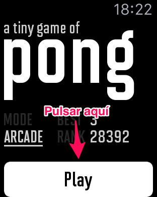 Play juego para el Apple Watch 1