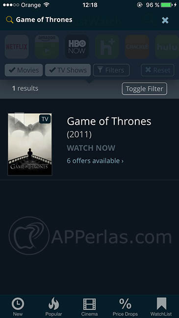 Interfaz de la app Interfaz de la app