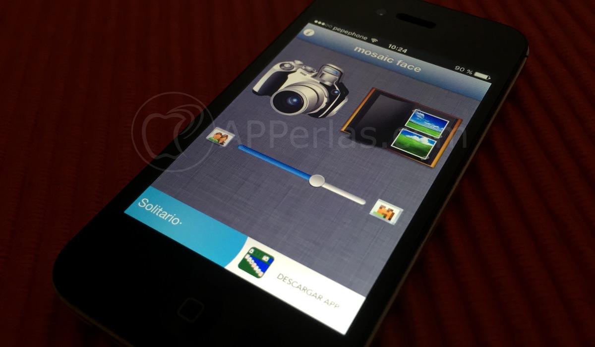 Mosaic face app para pixelar una cara Mosaic face app para pixelar una cara