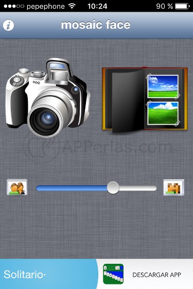 App para pixelar una cara App para pixelar una cara