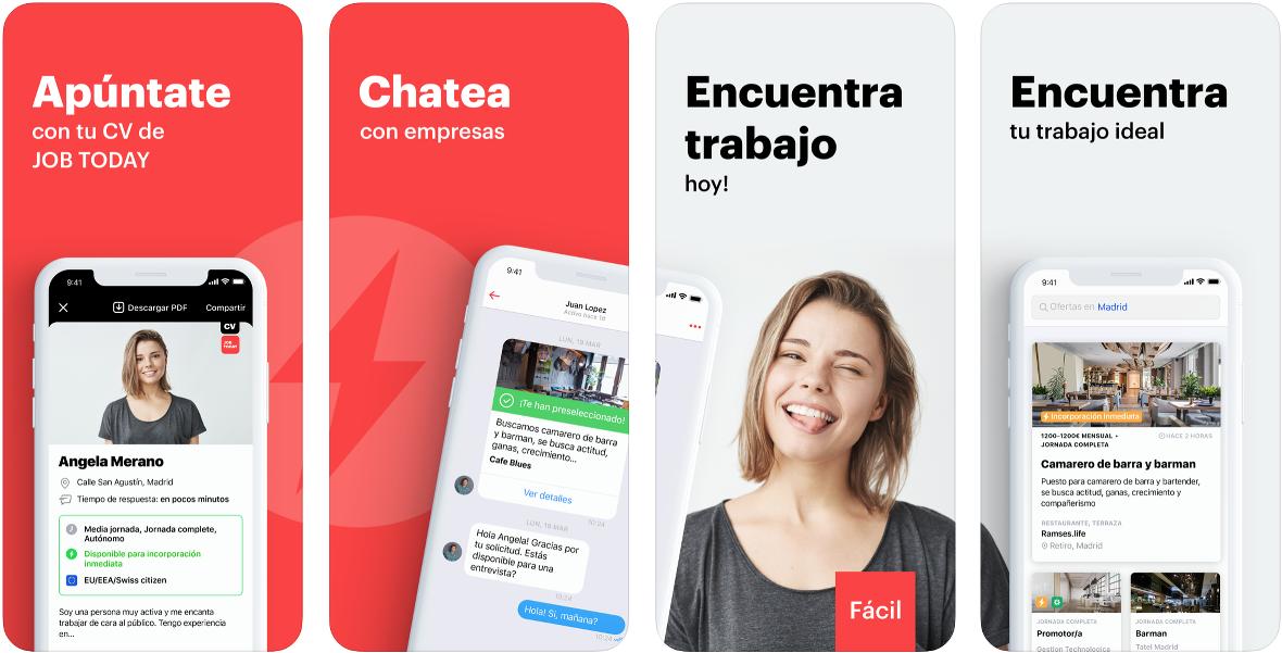 Busca trabajo desde tu iPhone con Job Today